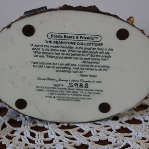 Boyds Bear Accents - Boyd's Bear Resin Bearstone Light a Candle Boyds Bear Accents - Boyd's Bear Resin Bearstone Light a Candle